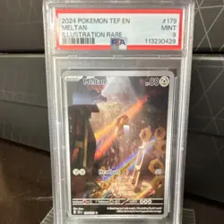 Pokemon Meltan 179/162 Illustration Rare Holo PSA 9 SV05 Temporal Forces 2024 - Image 1
