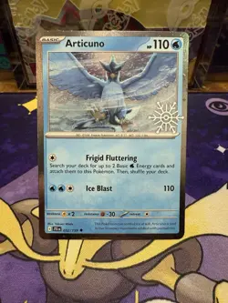 Articuno JTG 32/159 2025 Holiday Calendar Snowflake Stamp Promo Pokemon TCG - Image 1