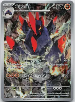 Gigalith 129/086 Illustration Rare White Flare Pokemon Near Mint - Image 1
