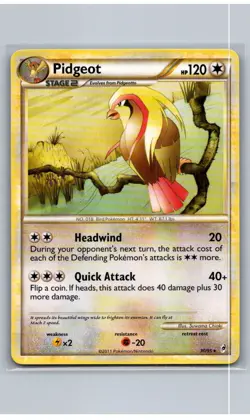 Pidgeot 30/95 Rare Call of Legends Pokemon Moderately Played - Image 1