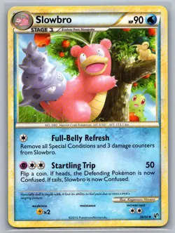 Slowbro 38/90 Uncommon HGSS Undaunted Pokemon Lightly Played - Image 1
