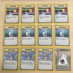 Lot of 12 Vintage 1999 Pokemon TCG Base Set Trainer & Energy LP 93 94 95 96 - Image 1