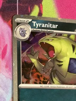 Pokemon Paldea Evolved #135/193 Tyranitar Cosmos Holo - Image 2