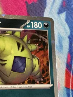 Pokemon Paldea Evolved #135/193 Tyranitar Cosmos Holo - Image 3