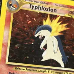 2000 Pokemon Typhlosion Holo Neo Genesis Holo 18/111 💫SWIRL💫 LP/MP - Image 3