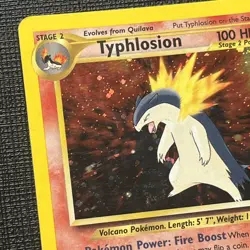 2000 Pokemon Typhlosion Holo Neo Genesis Holo 18/111 💫SWIRL💫 LP/MP - Image 5