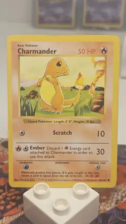 Pokemon TCG - CHARMANDER - SHADOWLESS - 46/102 - BASE SET (1999) - WOTC - MP/LP - Image 1