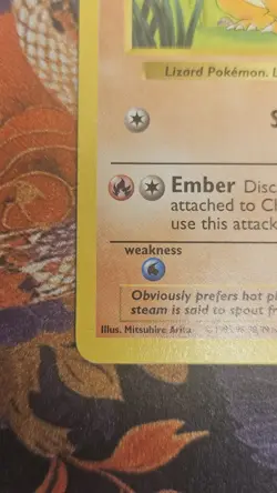 Pokemon TCG - CHARMANDER - SHADOWLESS - 46/102 - BASE SET (1999) - WOTC - MP/LP - Image 4