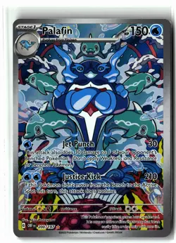 Palafin ⭐ 200/197 Holo Illustration Rare Obsidian Flames 2023 Pokemon NM - Image 1