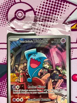 Pokemon TCG - Team Rocket's Wobbuffet SVP 203 - Destined Rivals - SEALED - Image 2