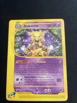 Pokemon TCG Alakazam Expedition Base Set 33/165 Regular Rare - Image 1