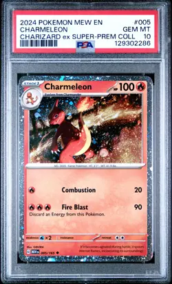 2024 POKEMON MEW EN-151 CHARIZARD EX SUPER-PREMIUM COLLECTION CHARMELEON PSA 10 - Image 1