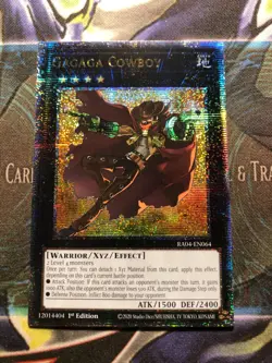 *** GAGAGA COWBOY *** 1ST EDITION QUARTER CENTURY SECRET RARE RA04-EN064 YUGIOH! - Image 1