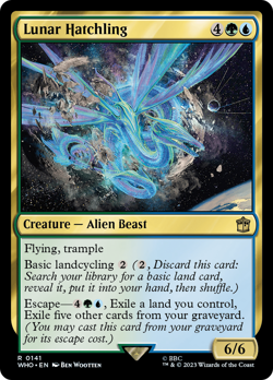 Lunar Hatchling Doctor Who NM Creature Rare MAGIC THE GATHERING CARD ABUGames - Image 1