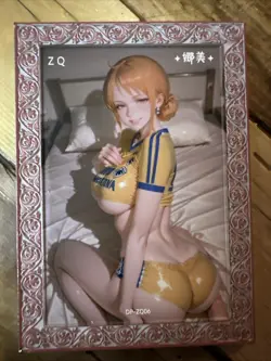 One Piece CCG Goddess Kalifa Metal Card - Ready For BedU - Cheerleader Outfit - Image 1