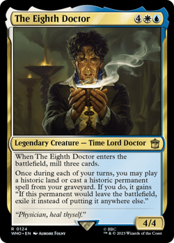 The Eighth Doctor Doctor Who NM Creature Rare MAGIC THE GATHERING CARD ABUGames - Image 1