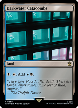 Darkwater Catacombs Doctor Who NM Land Rare MAGIC THE GATHERING CARD ABUGames - Image 1