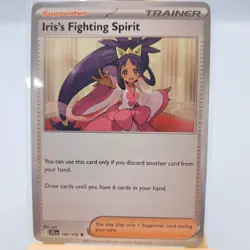 Pokemon Journey Together Trading Card Iris's Fighting Spirit Trainer #149 - Image 1