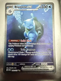 NEAR MINT! Blastoise ex (200/165) S&V 151 Special Illustration Rare Pokemon Card - Image 1