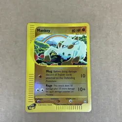 MANKEY 92/147 Aquapolis REVERSE HOLO RH E-Series Pokemon TCG card NM NEAR MINT - Image 1