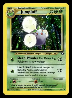 Jumpluff 7/111 Holo Rare Neo Genesis Pokemon Card - Image 1
