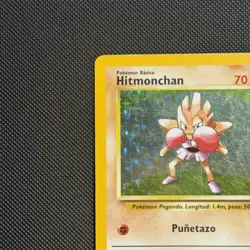 Pokemon Hitmonchan Base Set Card 7/102 Holo Rare Spanish Edition MP - S1 - Image 2