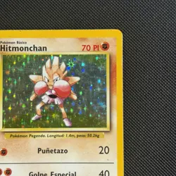 Pokemon Hitmonchan Base Set Card 7/102 Holo Rare Spanish Edition MP - S1 - Image 3