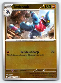 Pokemon Toxicroak Mega Evolution MEG COMMON REVERSE HOLO 079/132 Hasuno NM - Image 1