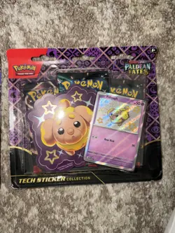 Pokemon TCG Paldean Fates Tech Sticker Collection 3 Pack Blisters X 5 - Image 4