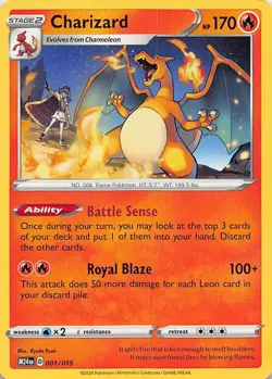 CHARIZARD 001/015 P MCDONALD'S PROMOS 2024 POKEMON NM - Image 1