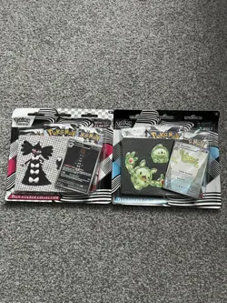 Pokemon TCG Scarlet & Violet Black Bolt & White Flare Tech Sticker Collection x2 - Image 1