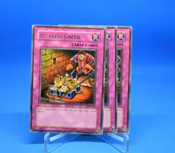 Yu-Gi-Oh! 3x Reckless Greed [PGD-051] Rare MP - Image 1