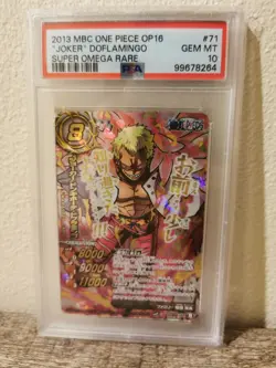 PSA 10 2013 One Piece Miracle Battle Carddass #71 Doflamingo Doffy Super Omega Ω - Image 3