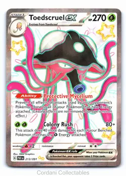Toedscruel EX 213/091 - Paldean Fates - Pokemon Card - Near Mint - Image 1