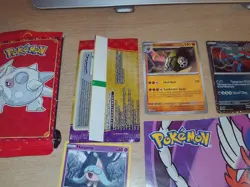 Roaring Moon, Sandaconda & Hatenna + unopened pack of 4 Mcdonald's Pokemon cards - Image 3