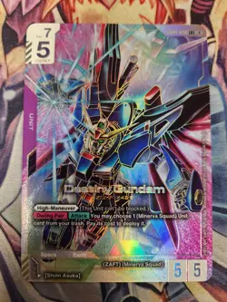 Bandai Gundam Card Game Destiny Gundam GD04-050 LR++ English NM-MT Hit - Image 1