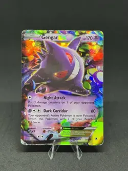Pokemon Gengar EX Card 34/119 XY Phantom Forces Full Art Holo Rare - Image 1