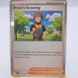 Pokemon Journey Together Trading Card Brocks Scouting #146 Uncommon Trainer - Image 1