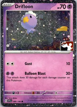 Drifloon Holo Common Prize Pack Series Cards 089/198 LP - Image 1