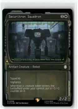 Securitron Squadron Showcase FOIL Fallout MTG NM - Image 1