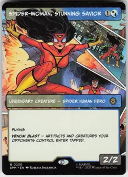 GGC-11 Spider-Woman, Stunning Savior (Borderless) 230 Marvel's Spider-Man NM - Image 1