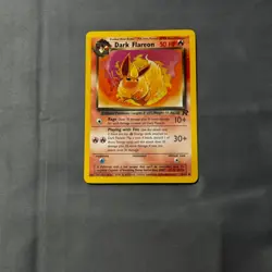 LP Unlimited Dark Flareon 35/82 Uncommon Team Rocket Pokemon Mitsuhiro Arita - Image 1