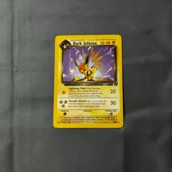 LP Unlimited Dark Jolteon 38/82 Uncommon Team Rocket Pokemon Mitsuhiro Arita - Image 1