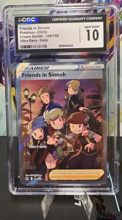 Pokemon Friends in Sinnoh Crown Zenith 149/159 Ultra Rare Holo CGC 10 - Image 1