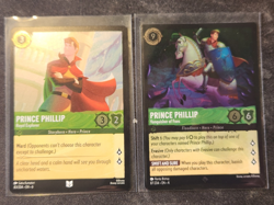 PRINCE PHILLIP 2-CARD LOT 2024 Disney Lorcana Azurite Sea COLD FOIL #83/87 - Image 1