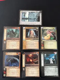 Lord Of The Rings Trading Card Game Lot 7 Cards - 2002 Decipher - Image 1
