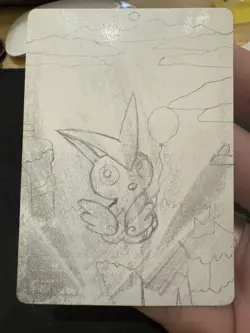 Victini 208 Sv: Scarlet & Violet Promo Pokemon Tcg Card Holo 1/1 hand draw ✍ - Image 4