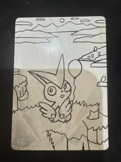 Victini 208 Sv: Scarlet & Violet Promo Pokemon Tcg Card Holo 1/1 hand draw ✍ - Image 5