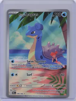 Misty's Lapras 194/182 Illustration Rare Destined Rivals Pokemon NM - Image 1