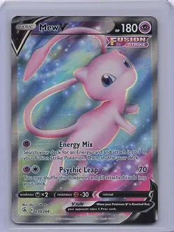Mew V 250/264 Ultra Rare Fusion Strike Pokemon Near Mint - Image 1